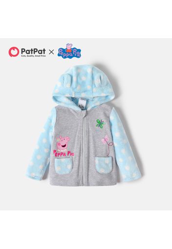 Peppa Pig Toddler Girl Colorblock Fleece Hooded Jacket