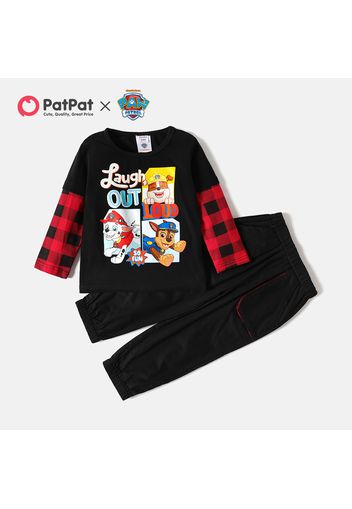 PAW Patrol Toddler Boy 2-piece Cotton Pups Team Tee and Solid Pants