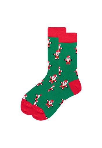 Women Christmas Socks Santa Claus Gingerbread Man Pattern Socks