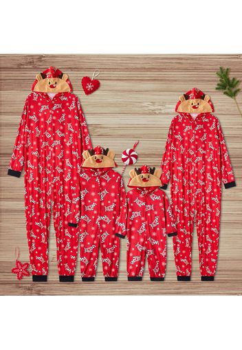 Mosaic Reindeer Family Matching Onesie Pajama for Dad - Mom - Kid - Baby (Flame Resistant)
