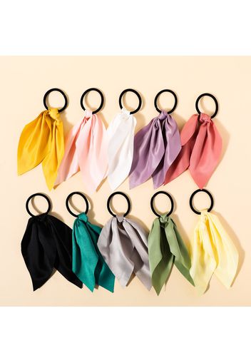 10-pack Multicolor Scarf Hair Tie for Girls