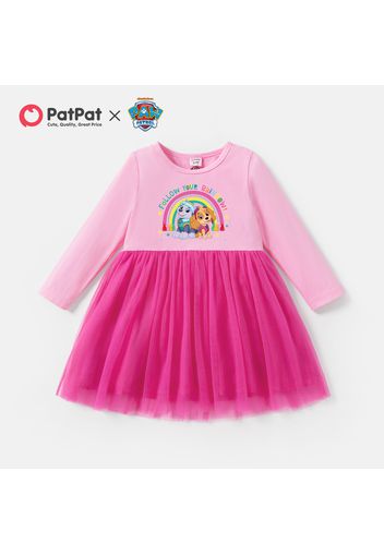 PAW Patrol Toddler Girl Rainbow Colorblock Cotton Dress