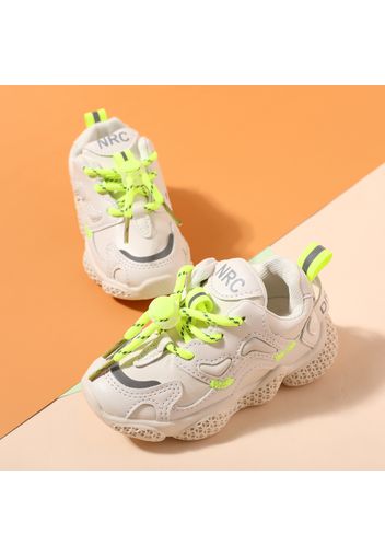 Toddler Breathable Lightweight White Chunky Sneakers