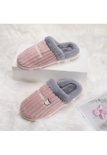 Minimalist Color Block Slippers House Indoor Non-slip Slippers