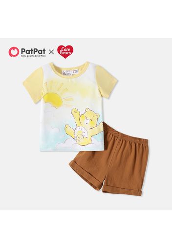 Care Bears 2pcs Baby Boy Short-sleeve Graphic Tee and Solid Shorts Set