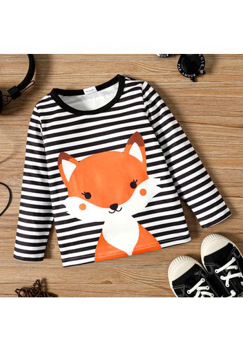 Toddler Boy Fox Print Long-sleeve Tee