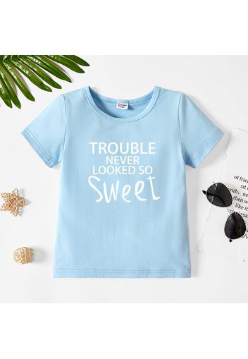 Toddler Graphic Letter Print Short-sleeve Tee