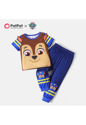 PAW Patrol 2pcs Toddler Boy Striped Ear Design Short-sleeve Tee and Elasticized Pants Set