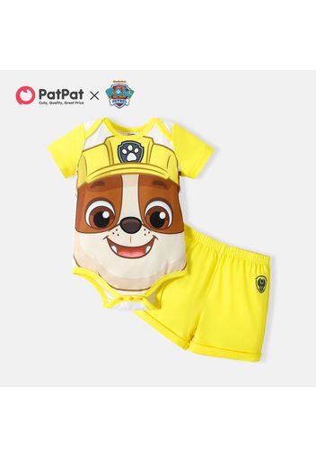 PAW Patrol 2pcs Little Boy/Girl Short-sleeve Graphic Romper and Shorts Set