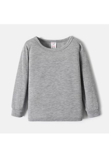 Toddler Boy/Girl  Solid Long-sleeve Tee