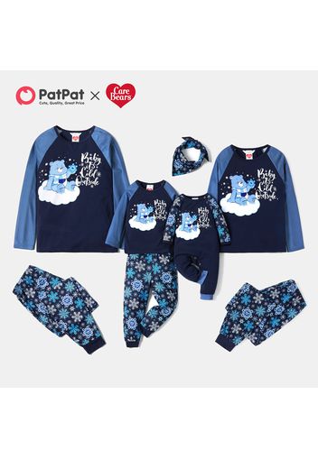 Care Bears Blue Snowflake Christmas Family Pajamas Set (Flame Resistant)