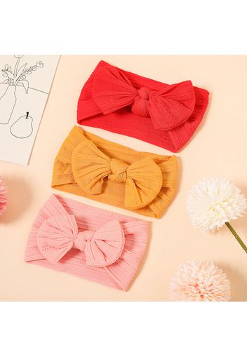 3-pack Solid Bowknot Headband for Girls