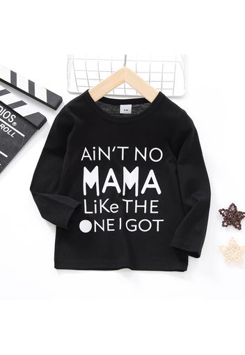 Toddler Boy Casual Letter Print Long-sleeve Tee