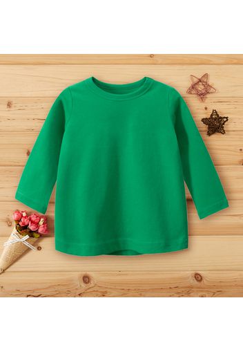 Baby / Toddler Causal Solid Long-sleeve Tee