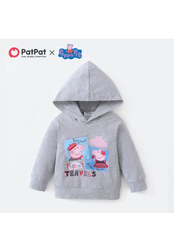 Peppa Pig Baby Boy/Girl Cotton Graphic Long-sleeve Hooded Sweatshirt