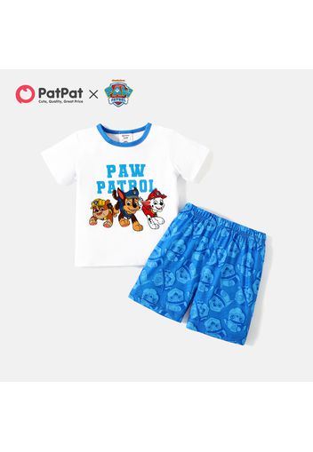 PAW Patrol 2-piece Toddler Boy Letter Print Cotton Tee and Allover Print Shorts Set