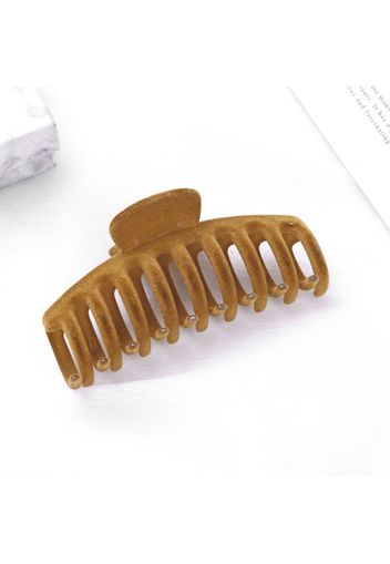 Women Big Hair Claw Clips Non-slip Banana Claw Clips Fleece Strong Hold Large Claw Clip for Long Thick Hair