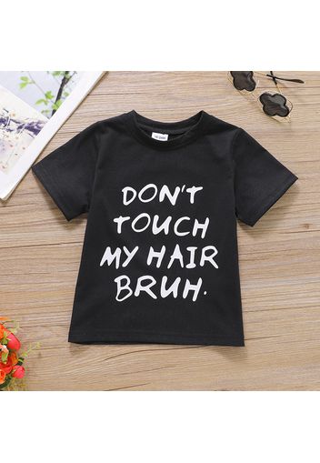 Toddler Girl Letter Print Short-sleeve Tee