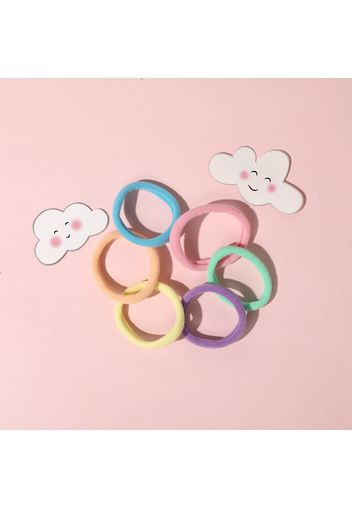 50-pack Multicolor High Flexibility Hair Ties for Girls