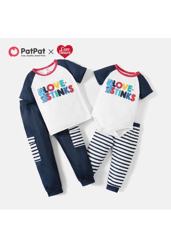 Care Bears Siblings Graphic Top and Stripe Pants Brothers Set