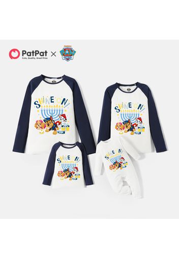 PAW Patrol Family Matching SHINEON Colorblock Top and Plaid Pants Pajamas