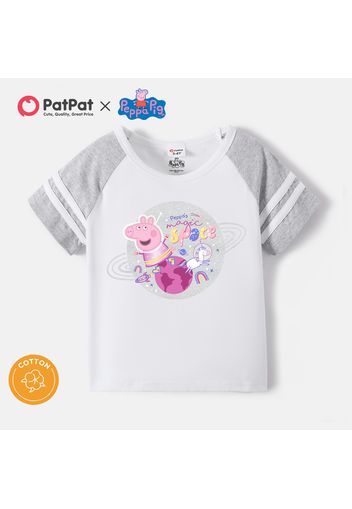 Peppa Pig Toddler Girl/Boy Space and Rainbow Colorblock Tee