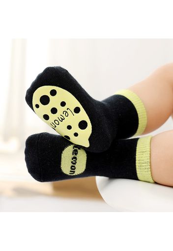 Baby Colorblock Fruit Antiskid Socks