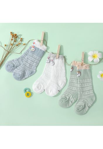 Baby / Toddler Mesh Panel Cartoon Socks Stockings