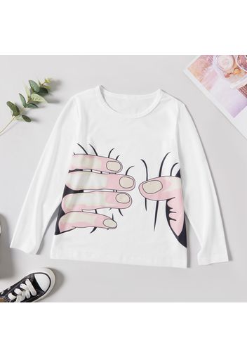 Kid Boy Finger Print (Multi Color Available) Casual Long-sleeve Top