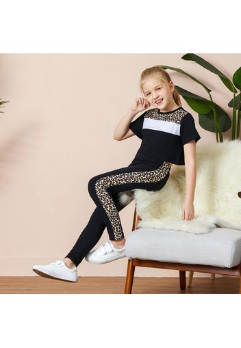 Kid Girl Leopard Top & Pants Set