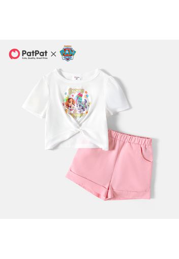 PAW Patrol 2-piece Toddler Girl Easter Tee and Solid Shorts Set