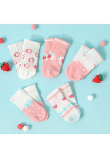 5-pairs Baby / Toddler / Kid Breathable Mesh Socks