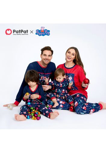 Peppa Pig Family Matching Christmas Graphic Top and Allover Pants Pajamas Sets