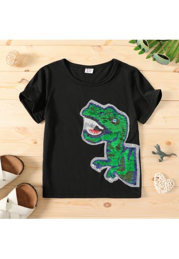 Kid Boy Animal Dinosaur Print Short-sleeve Casual Tee