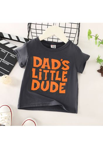 Toddler Boy Casual Letter Print Short-sleeve Tee