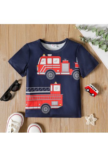 Toddler Boy Vehicle Print Short-sleeve Tee