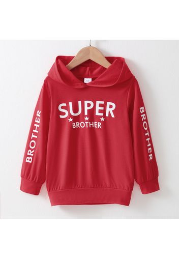 Kid Boy Letter Print Casual Hoodie Sweatshirt