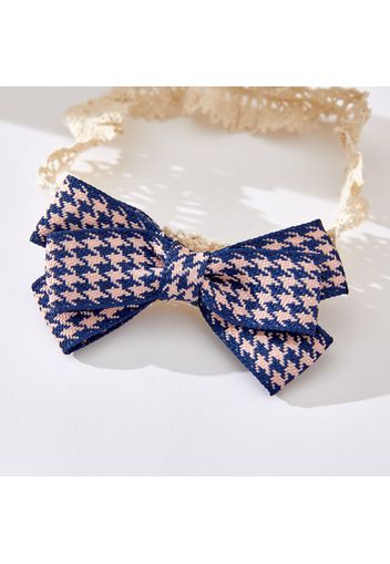 Plaid Print Pretty Bow Hairbands for Girls