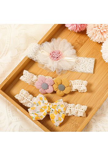 3-pack Floral Bow Decor Headband for Girls