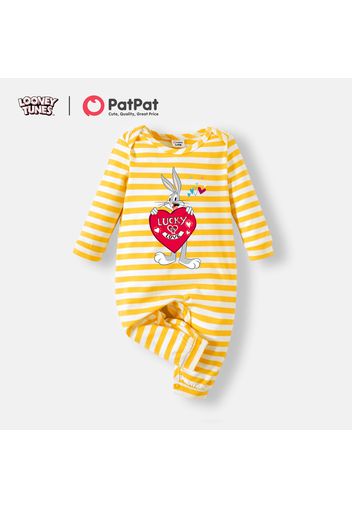 Looney Tunes Baby Boy/Girl Heart Print Cotton Jumpsuit