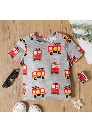 Toddler Boy Vehicle Print Short-sleeve Tee