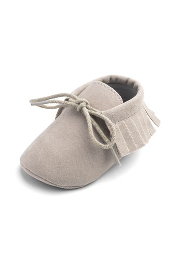 Baby / Toddler Bowknot Solid Tasseled First Walkers Shoes