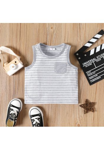 Toddler Boy Stripe Pocket Design Tank Top