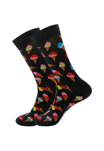 Women Colorful Fruit Pattern Comfortable and Breathable Tube Socks