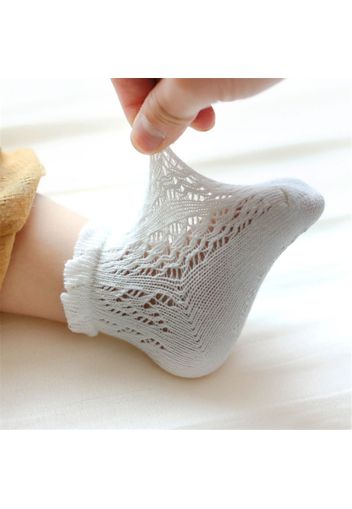 Baby / Toddler Thin Breathable Solid Cotton Socks