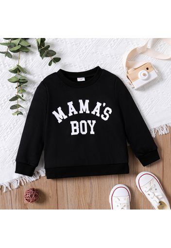 Toddler Girl/Boy Letter Print Pullover Sweatshirt