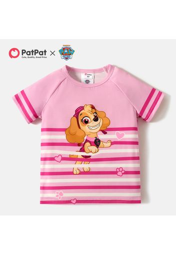 PAW Patrol Toddler Girl/Boy Striped Short Raglan Sleeve Tee