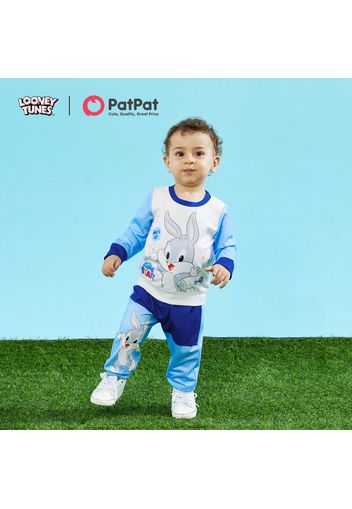 Looney Tunes 2pcs Baby Boy/Girl Long-sleeve Graphic Sweatshirt and Pants Set