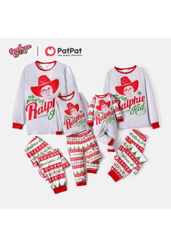 A Christmas Story Family Matching Christmas Graphic Top and Allover Pants Pajamas Sets