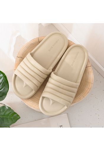 Unisex EVA Soft Home Flip Flops Comfortable Flat Slides Non-Slip Silent Indoor Adult Family Shower Slippers